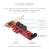 StarTech.com SATA PCIe karte - 10 portu PCIe SATA paplašināšanas karte - 6Gbps - zema/pilna profila - sakrautie SATA savienotāji - ASM1062 Non-Raid - PCI Express uz SATA pārveidotājs/adapteris