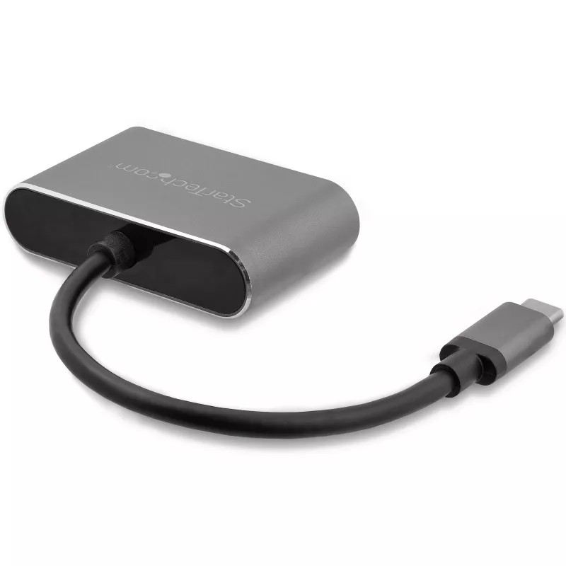 StarTech.com USB-C uz VGA un HDMI adapteris - 2-in-1 - 4K 30Hz - Kosmosa pelēks