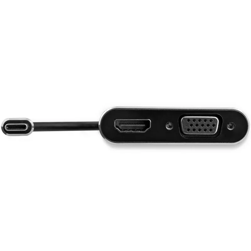 StarTech.com USB-C uz VGA un HDMI adapteris - 2-in-1 - 4K 30Hz - Kosmosa pelēks