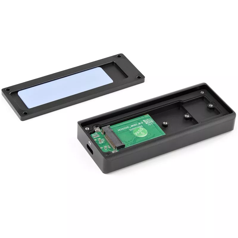 StarTech.com USB-C 10 Gbps M.2 NVMe PCIe SSD korpuss - izturīgs alumīnija ārējais M.2 PCIe M-Key korpuss ar IP67 novērtējumu - 1 GB/s lasīšana/rakstīšana - atbalsta 2230/2242/2260/2280 - TB3 saderīgs - Mac/PC