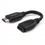 StarTech.com 6 collu (15cm) HDMI porta saudzējošais kabelis - 4K 60Hz ātrgaitas HDMI 2.0 paplašināšanas kabelis ar Ethernet - īss HDMI paplašināšanas kabelis - HDMI vīrišķais pret sievišķo paplašināšanas adaptera vads