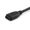 StarTech.com 6 collu (15cm) HDMI porta saudzējošais kabelis - 4K 60Hz ātrgaitas HDMI 2.0 paplašināšanas kabelis ar Ethernet - īss HDMI paplašināšanas kabelis - HDMI vīrišķais pret sievišķo paplašināšanas adaptera vads