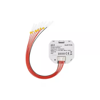 Gaismas slēdzis Homematic IP HmIP-FCI6, balts, pogu vadība, baterija (AAA), IP20, 48.5×15×53 mm