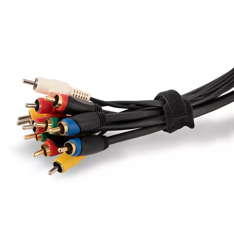 StarTech.com 6 collu āķa un cilpas kabeļu saites - 50 iepakojumā - melnas - atkārtoti lietojamas kabeļu siksnas - regulējamas un elastīgas - vadu organizēšanas saites/aptinumi kabeļu pārvaldībai - stiepļu cilpas saites
