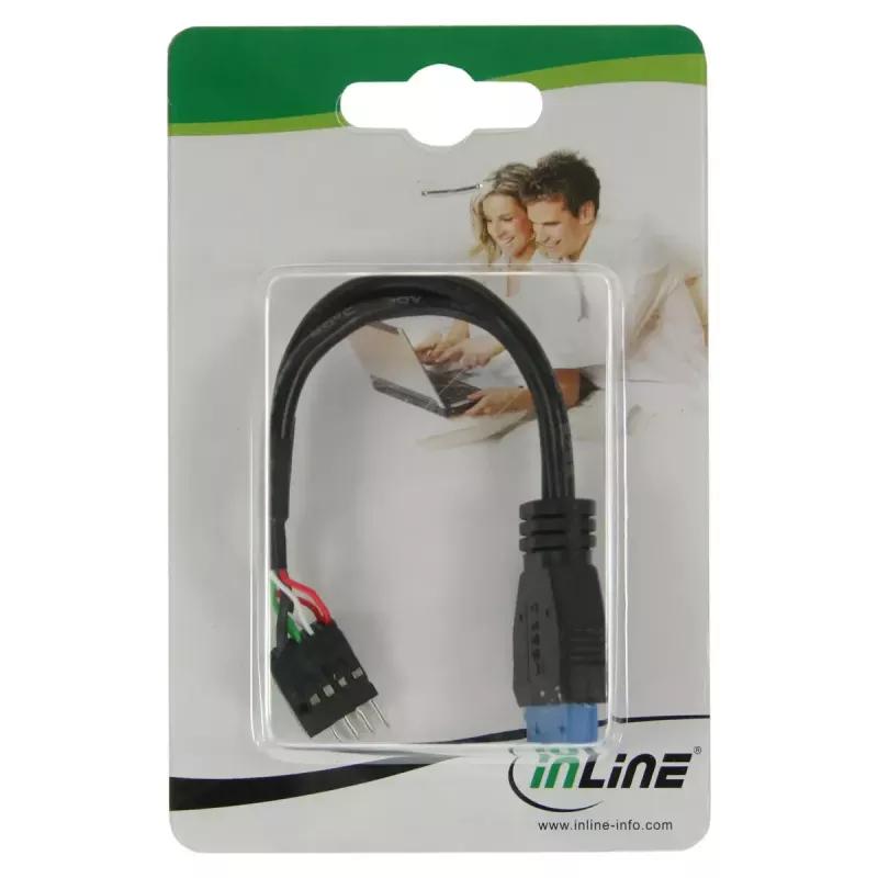 InLine USB 3.0 uz 2.0 adapteris, iekšējais USB 3.0 / 2x USB 2.0 kontaktu spraudnis, 0,15 m