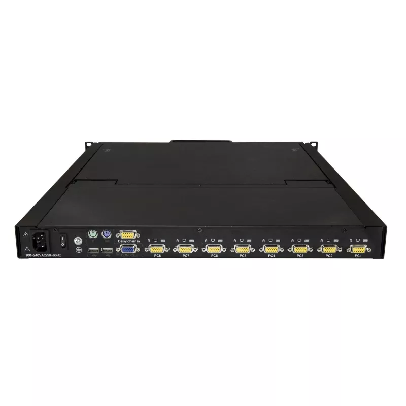 StarTech.com 8 pieslēgvietu plauktā montējama KVM konsole ar 1.8 m kabeļiem - Integrēts KVM slēdzis ar 19 collu LCD monitoru - Pilnvērtīga 1U LCD KVM atvilktne - OSD KVM - Izturīgs 50 000 stundu MTBF - USB + VGA atbalsts