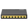 Intellinet 8 portu gigabitu Ethernet komutators, galda izmēra, plastmasas, IEEE 802.3az (energoefektīvs Ethernet), melns