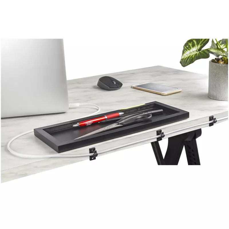 StarTech.com 100 Adhesive kabeļu pārvaldības skavas Melns - tīkls/Ethernet/Office Desk/Computer Cord Organizer - Sticky kabelis/Wire Holders - Nylon Self Adhesive Clamp UL/94V-2 Fire Rated