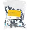 StarTech.com 100 Adhesive kabeļu pārvaldības skavas Melns - tīkls/Ethernet/Office Desk/Computer Cord Organizer - Sticky kabelis/Wire Holders - Nylon Self Adhesive Clamp UL/94V-2 Fire Rated