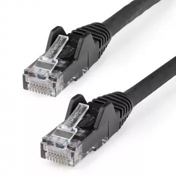 StarTech.com 3m CAT6 Ethernet kabelis — LSZH (Low Smoke Zero Halogen) — 10 Gigabit 250Mhz 100W PoE RJ45 10GbE UTP tīkla komutācijas kabelis, neaizķerams ar stiepes aizsardzību — melns, CAT 6, ETL Verified, 24AWG