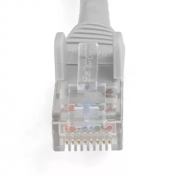 StarTech.com 1 m CAT6 Ethernet kabelis – LSZH (zems dūmu līmenis, bez halogēna) – 10 Gigabit 250 MHz 100 W PoE RJ45 10GbE UTP tīkla ielāpu vads bez aizķeršanās ar stiepes samazinājumu – pelēks, CAT 6, ETL pārbaudīts, 24AWG