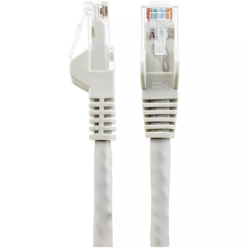 StarTech.com 1 m CAT6 Ethernet kabelis – LSZH (zems dūmu līmenis, bez halogēna) – 10 Gigabit 250 MHz 100 W PoE RJ45 10GbE UTP tīkla ielāpu vads bez aizķeršanās ar stiepes samazinājumu – pelēks, CAT 6, ETL pārbaudīts, 24AWG