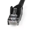 StarTech.com 50cm CAT6 Ethernet kabelis - LSZH (Low Smoke Zero Halogen) - 10 Gigabit 250Mhz 100W PoE RJ45 10GbE UTP tīkls Patch Cord Snagless with Strain Relief - Melns, CAT 6, ETL Verified, 24AWG