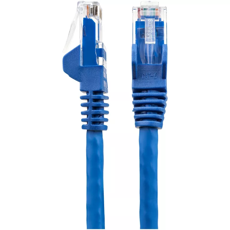 StarTech.com 50cm CAT6 Ethernet kabelis - LSZH (Low Smoke Zero Halogen) - 10 Gigabit 250Mhz 100W PoE RJ45 10GbE UTP tīkls Patch Cord Snagless with Strain Relief - Blue, CAT 6, ETL Verified, 24AWG