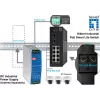 Pārvaldāms slēdzis LevelOne Hilbert 10 portu industriālais Gigabit PoE Smart Lite slēdzis