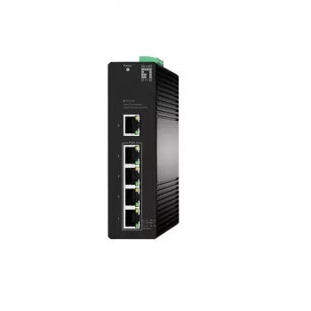 Pārvaldāms slēdzis LevelOne Hilbert 5 portu industriālais Gigabit PoE Smart Lite
