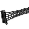 StarTech.com 4x SATA barošanas sadalītāja adaptera kabelis, SATA 15 kontaktu, 4 x SATA, 0,4 m, vīrišķais, sievišķā, melns