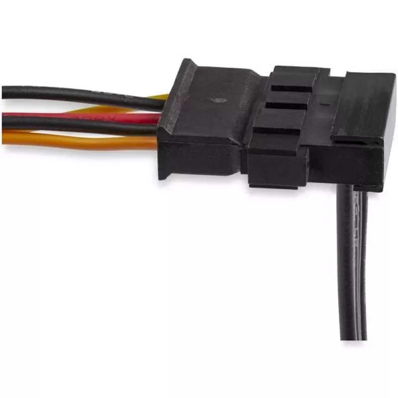 StarTech.com 4x SATA barošanas sadalītāja adaptera kabelis, SATA 15 kontaktu, 4 x SATA, 0,4 m, vīrišķais, sievišķā, melns