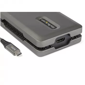 StarTech.com USB C multiportu adapteris - USB C uz 4K 60Hz HDMI 2.0 - 2 portu 10 Gbps USB centrmezgls - 100 W Power Delivery caurlaide - GbE - SD/MicroSD - USB Type-C mini dokstacija - 10 collu kabelis