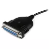 StarTech.com 6 pēdu USB–DB25 paralēlā printera adaptera kabelis — vīr./sievišķ.