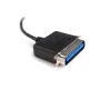 StarTech.com 6 pēdu USB–paralēlā printera adapteris — vīr./vīr., melns, Centronics, USB A, 1,9 m, vīrišķais/vīrišķais, USB A, Centronics 36