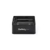 StarTech.com Dual-Bay USB 3.0 uz SATA cietā diska dokstacija, USB cietā diska dokstacija, ārējā 2.5/3.5 collu SATA I/II/III SSD/HDD dokstacija, karstās nomaiņas cietā diska nodalījums, augšējā ielāde