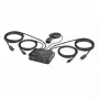 StarTech.com 2-Port USB-C kabelis KVM Switch, 4K 60Hz DisplayPort Output, Compact KVM with 4ft/1.2m USB Type-C/Audio Integrated Cables, Bus Powered - Remote Push-Button/Hotkey Switching