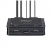 StarTech.com 2-Port USB-C kabelis KVM Switch, 4K 60Hz DisplayPort Output, Compact KVM with 4ft/1.2m USB Type-C/Audio Integrated Cables, Bus Powered - Remote Push-Button/Hotkey Switching