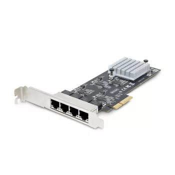 StarTech.com 4 portu 2,5 Gbps NBASE-T PCIe tīkla karte, Intel I225-V, četru portu datora tīkla karte, vairāku gigabitu NIC, PCI Express servera LAN karte, galddatora Ethernet saskarne