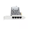 StarTech.com 4 portu 2,5 Gbps NBASE-T PCIe tīkla karte, Intel I225-V, četru portu datora tīkla karte, vairāku gigabitu NIC, PCI Express servera LAN karte, galddatora Ethernet saskarne