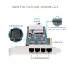 StarTech.com 4 portu 2,5 Gbps NBASE-T PCIe tīkla karte, Intel I225-V, četru portu datora tīkla karte, vairāku gigabitu NIC, PCI Express servera LAN karte, galddatora Ethernet saskarne