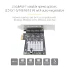 StarTech.com 4 portu 2,5 Gbps NBASE-T PCIe tīkla karte, Intel I225-V, četru portu datora tīkla karte, vairāku gigabitu NIC, PCI Express servera LAN karte, galddatora Ethernet saskarne