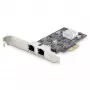 StarTech.com 2 portu 2,5 Gbps NBASE-T PCIe tīkla karte, Intel I225-V, divu portu datora tīkla karte, Multi-Gigabit NIC, PCI Express servera LAN karte, galddatora Ethernet saskarne