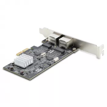 StarTech.com 2 portu 2,5 Gbps NBASE-T PCIe tīkla karte, Intel I225-V, divu portu datora tīkla karte, Multi-Gigabit NIC, PCI Express servera LAN karte, galddatora Ethernet saskarne