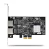 StarTech.com 2 portu 2,5 Gbps NBASE-T PCIe tīkla karte, Intel I225-V, divu portu datora tīkla karte, Multi-Gigabit NIC, PCI Express servera LAN karte, galddatora Ethernet saskarne