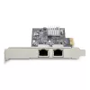 StarTech.com 2 portu 2,5 Gbps NBASE-T PCIe tīkla karte, Intel I225-V, divu portu datora tīkla karte, Multi-Gigabit NIC, PCI Express servera LAN karte, galddatora Ethernet saskarne