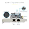 StarTech.com 2 portu 2,5 Gbps NBASE-T PCIe tīkla karte, Intel I225-V, divu portu datora tīkla karte, Multi-Gigabit NIC, PCI Express servera LAN karte, galddatora Ethernet saskarne