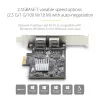 StarTech.com 2 portu 2,5 Gbps NBASE-T PCIe tīkla karte, Intel I225-V, divu portu datora tīkla karte, Multi-Gigabit NIC, PCI Express servera LAN karte, galddatora Ethernet saskarne