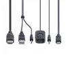 StarTech.com 2 portu hibrīda USB-C HDMI kabeļa KVM slēdzis, 4K 60Hz, kompakts KVM ar 1,8 m USB-A/HDMI/audio un 1,2 m USB-C integrētiem resursdatora kabeļiem, barošana no kopnes - tālvadības poga/karsto taustiņu pārslēgšana