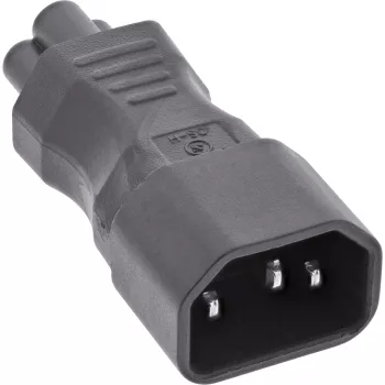 InLine barošanas adapteris IEC 60320 C14 / C5, 3‑kontaktu, IEC ierīcei / klēpjdatoram