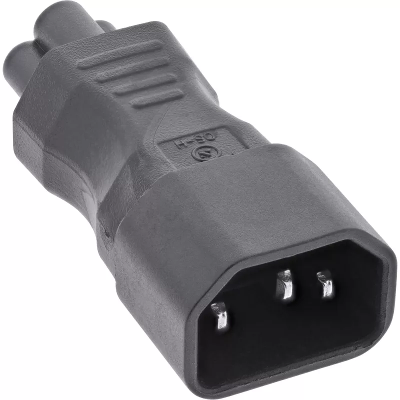 InLine barošanas adapteris IEC 60320 C14 / C5, 3‑kontaktu, IEC ierīcei / klēpjdatoram