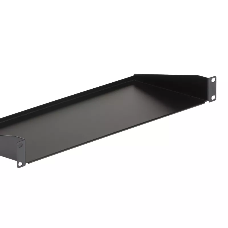 StarTech.com 1U servera plauktu plaukts, universāla plaukta stiprinājuma konsoles paplāte 19 collu tīkla iekārtu plauktam/skapim, lieljaudas tērauds, svara ietilpība 33 mārciņas/15 kg, 7 collas (18 cm) dziļa