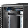 StarTech.com 1U servera plauktu plaukts, universāla plaukta stiprinājuma konsoles paplāte 19 collu tīkla iekārtu plauktam/skapim, lieljaudas tērauds, svara ietilpība 33 mārciņas/15 kg, 7 collas (18 cm) dziļa