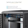 StarTech.com 1U servera plauktu plaukts, universāla plaukta stiprinājuma konsoles paplāte 19 collu tīkla iekārtu plauktam/skapim, lieljaudas tērauds, svara ietilpība 33 mārciņas/15 kg, 7 collas (18 cm) dziļa