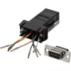 StarTech.com DB9 uz RJ45 modulārais adapteris - F/F, DB-9, RJ-45, Melns