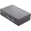 StarTech.com 2 portu HDMI KVM slēdzis - viens monitors 4K 60Hz Ultra HD HDR - galddatora HDMI 2.0 KVM slēdzis ar 2 portu USB 3.0 centrmezglu (5Gbps) un 4x USB 2.0 HID, audio - karsto taustiņu pārslēgšana - TAA