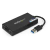 StarTech.com USB 3.0 uz HDMI adapteris - 4K 30Hz Ultra HD - DisplayLink sertificēts - USB Type-A uz HDMI displeja adaptera pārveidotājs monitoram - ārējā video un grafikas karte - Mac un Windows