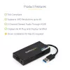 StarTech.com USB 3.0 uz HDMI adapteris - 4K 30Hz Ultra HD - DisplayLink sertificēts - USB Type-A uz HDMI displeja adaptera pārveidotājs monitoram - ārējā video un grafikas karte - Mac un Windows