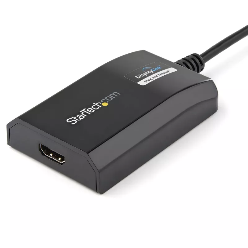 StarTech.com USB 3.0 uz HDMI adapteris - DisplayLink sertificēts - 1080p (1920x1200) - USB Type-A uz HDMI displeja adaptera pārveidotājs monitoram - ārējā video un grafiskā karte - Windows/Mac