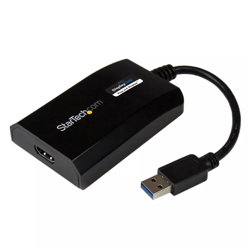 StarTech.com USB 3.0 uz HDMI adapteris - DisplayLink sertificēts - 1080p (1920x1200) - USB Type-A uz HDMI displeja adaptera pārveidotājs monitoram - ārējā video un grafiskā karte - Windows/Mac